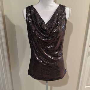 White House Black Market Sequined Tank Blouse / Top